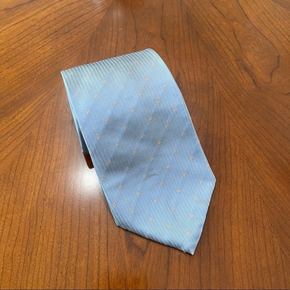 100 % Silk Geoffrey Beene Men’s Tie. Blue. - Picture 1 of 6